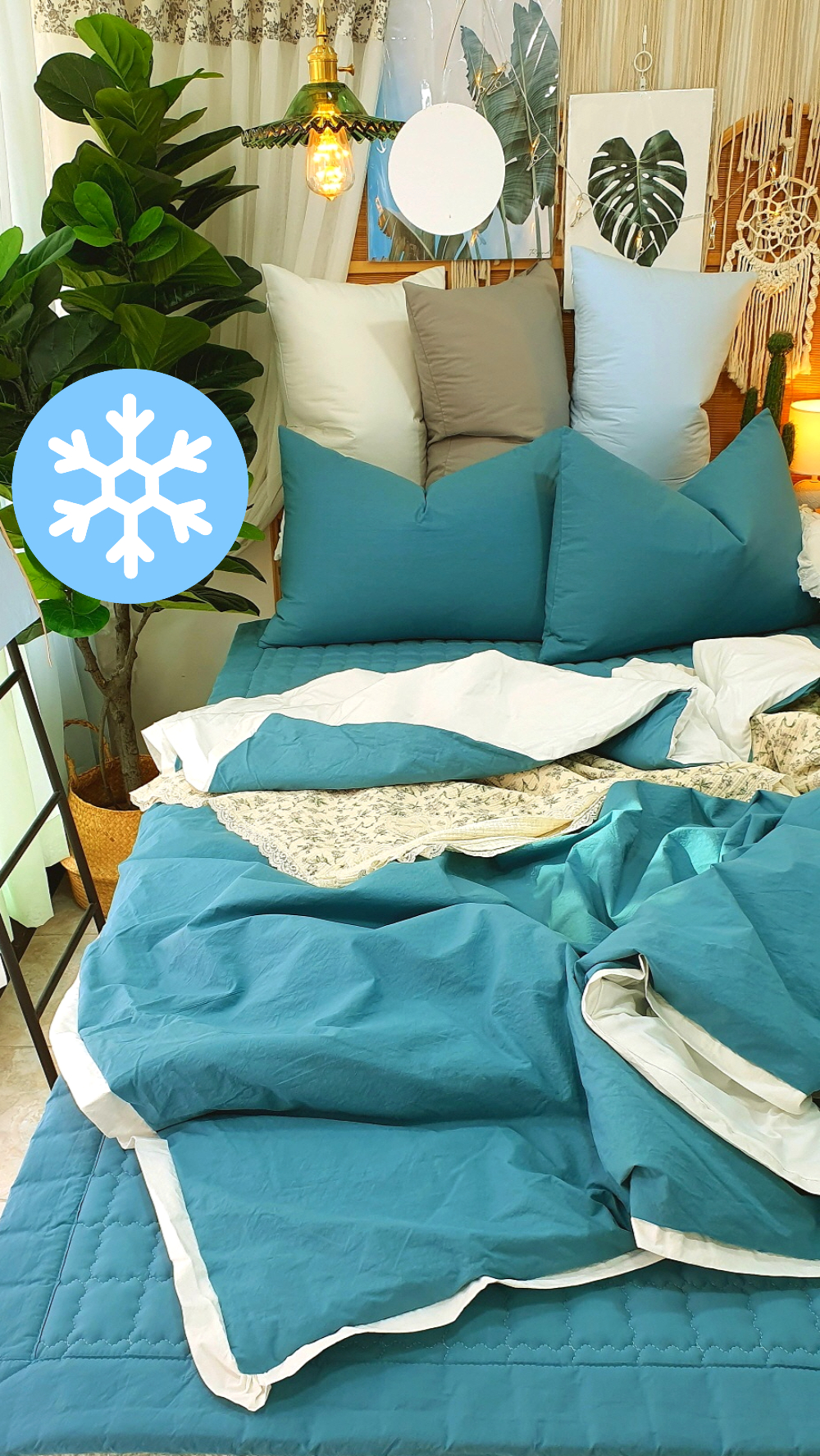 호텔식 순면 여름 냉감이불 패드 알러지케어이불