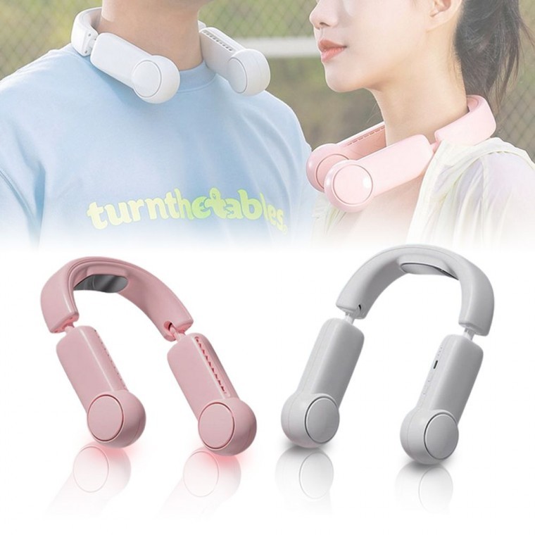 충전식 휴대용 폴딩 넥쿨러 목걸이 넥밴드 목선 풍기 넥풍기 넥에어컨 목풍기