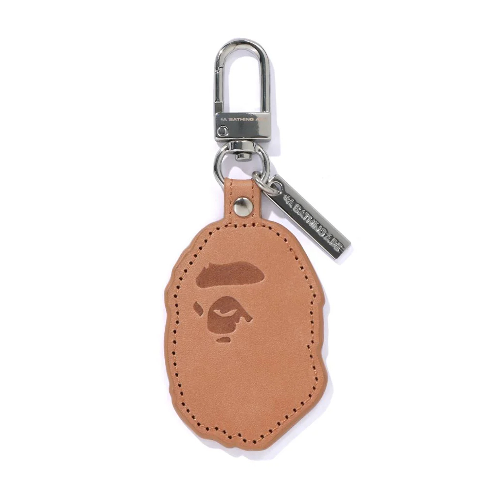 베이프 키체인 APE HEAD LEATHER KEYCHAIN 1L80-182-002 - 메인 이미지