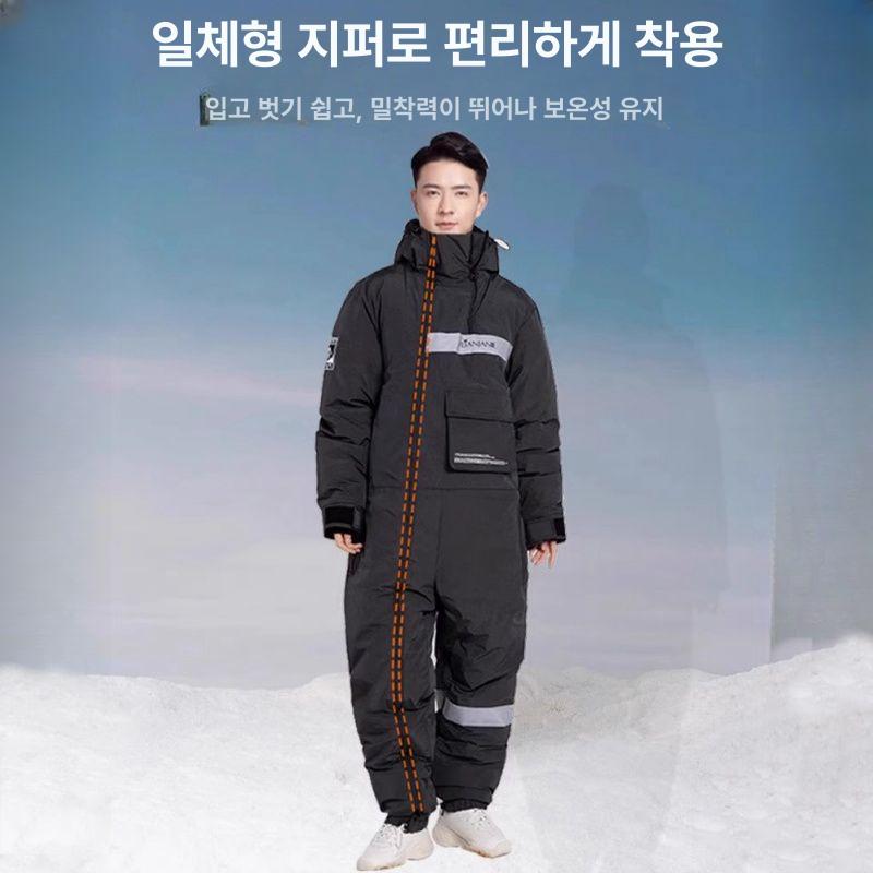 오토바이방한복 우주복 바이크 방풍 배달복 방수 대행 일반 원피스+풀 터치스크린 고급 1쌍 3XL - 상세 이미지 4