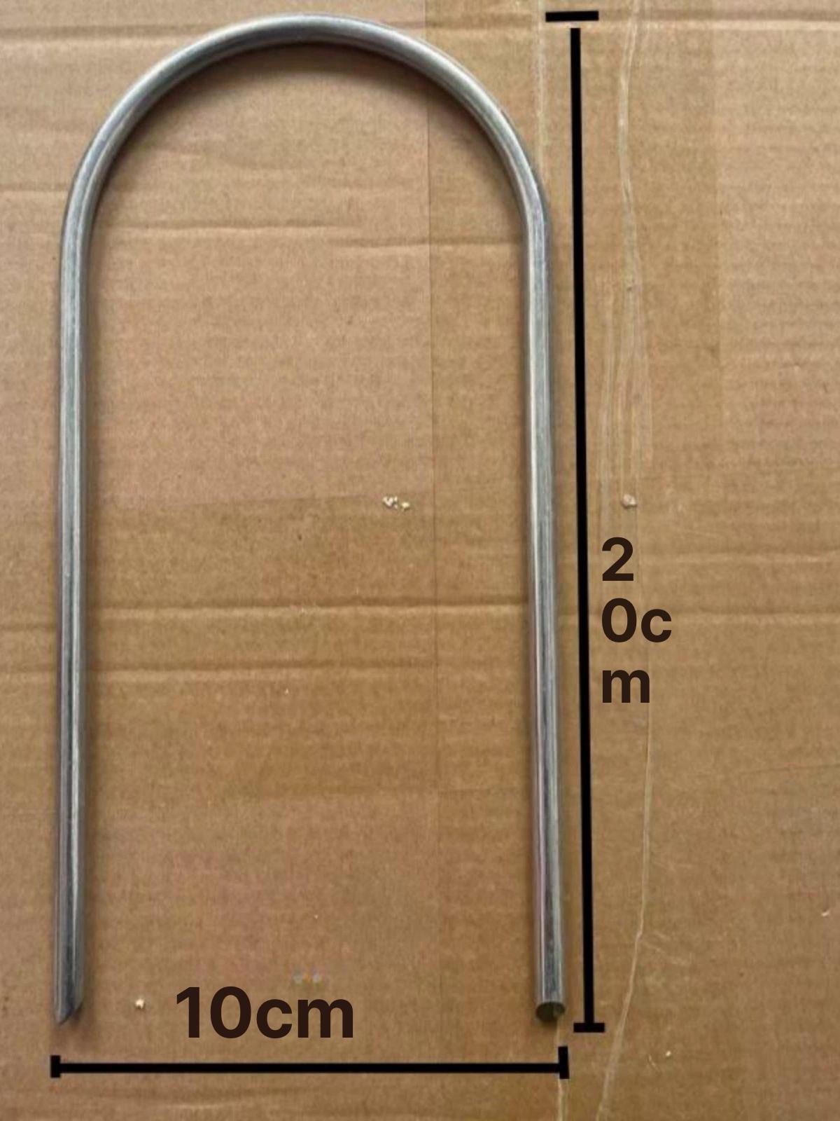 야자매트 쇠말뚝 산책로 등산로 핀박기 굵기 고정 야외 5mm 폭 4cm 20cm 100개 - 상세 이미지 5