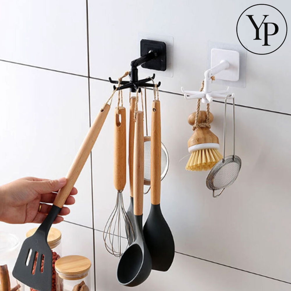 국자 걸이 주방도구 보관 홀더 거치 각도 조절 회전