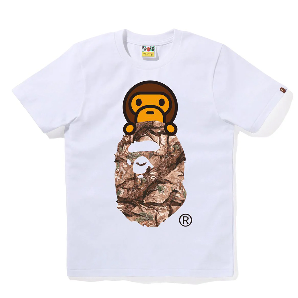 베이프 우먼즈 반팔티 TREE EDGE CAMO MILO ON APE HEAD TEE 2L80-210-019 - 상세 이미지 2