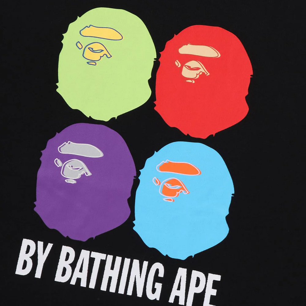 베이프 반팔티 MULTI APE HEAD BY BATHING APE RELAXED FIT TEE 1L80-110-318 - 상세 이미지 3