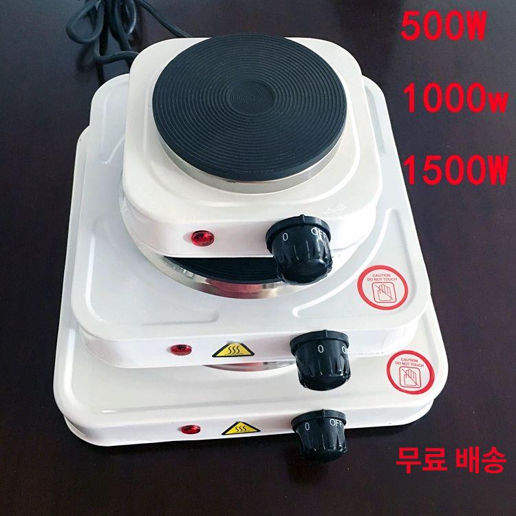 인덕션 핫플레이트 미니 자취생 주방 원룸가스레인지 흑색 1000W 국가 표준 플러그 3구 - 상세 이미지 2