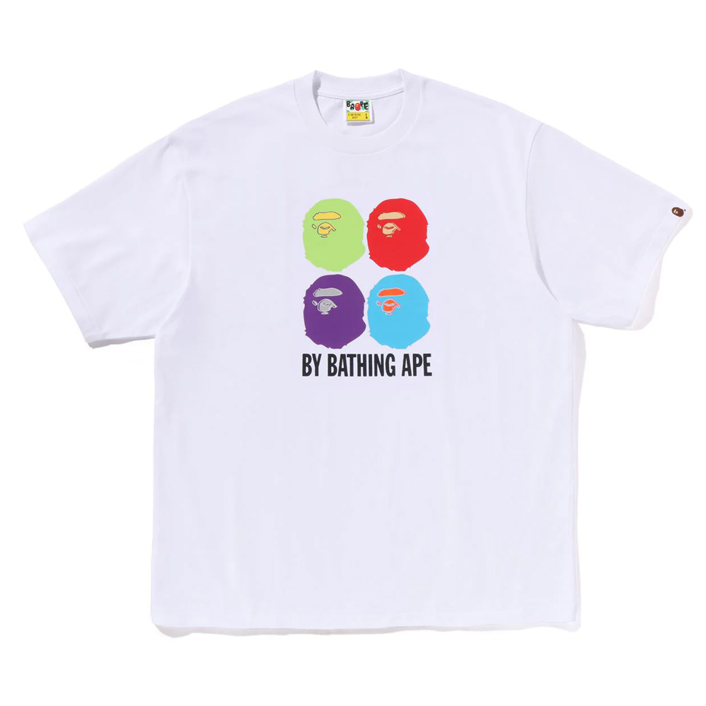 베이프 반팔티 MULTI APE HEAD BY BATHING APE RELAXED FIT TEE 1L80-110-318 - 상세 이미지 2
