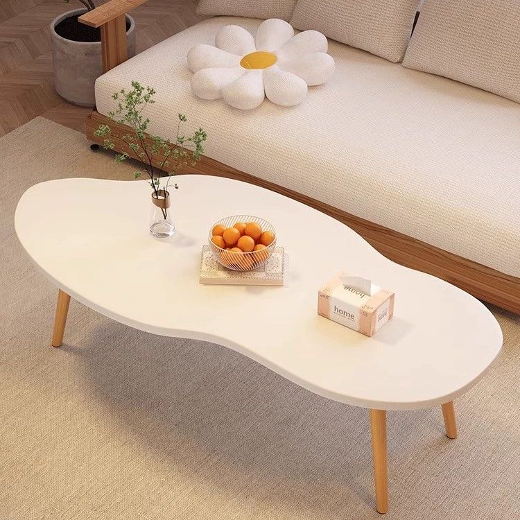 원형 테이블 거실 대리석 홈카페 북유럽 찻상 철재 밥상 구름 테이블 따뜻한 80x40x30cm - 상품 이미지