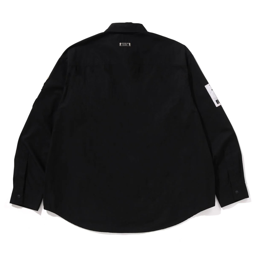 베이프 자켓 BATHING APE LOGO MILITARY LS SHIRT 1L80-131-301 - 상세 이미지 2