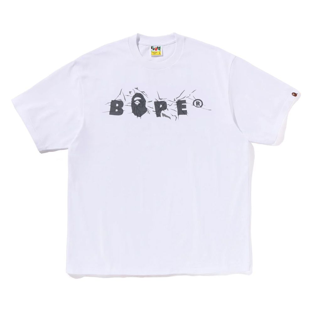 베이프 반팔티 WRINKLE LOGO RELAXED FIT TEE 1L80-110-324 - 상세 이미지 2