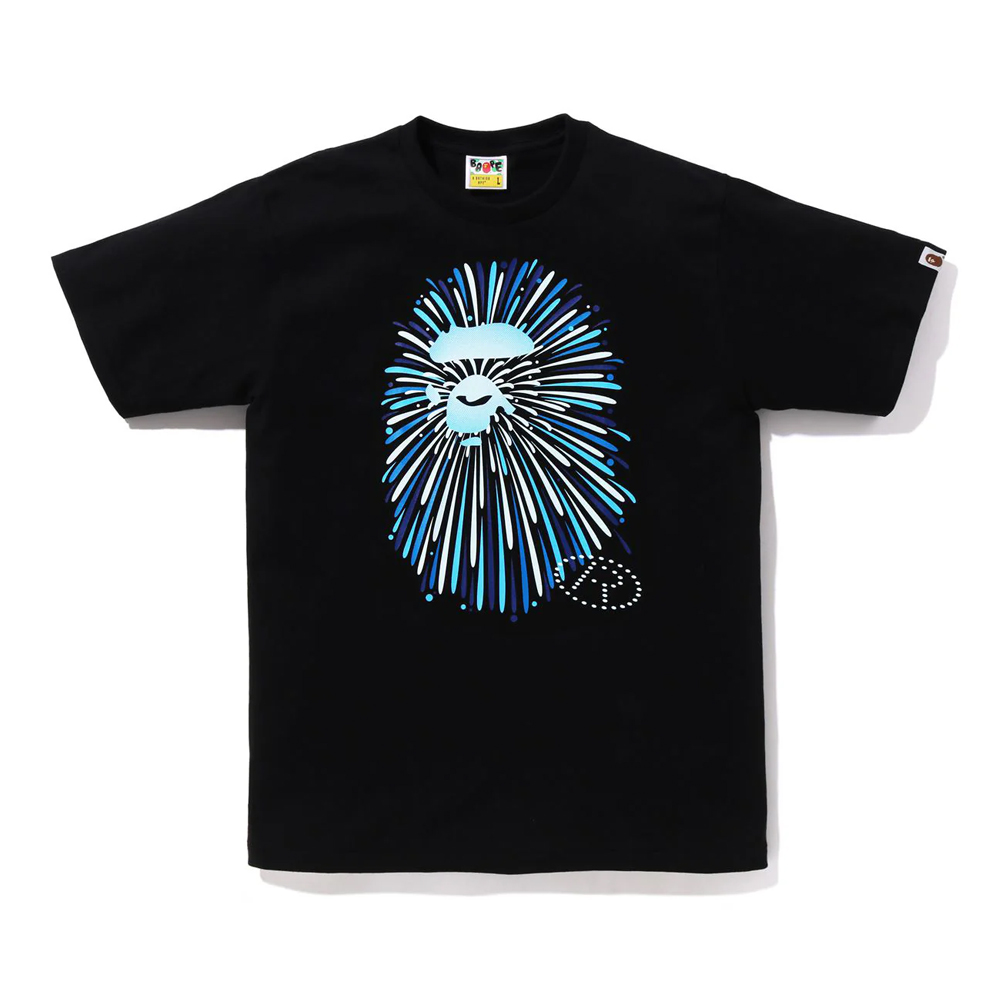 베이프 반팔티 APE HEAD FIREWORK TEE 1 1L72-110-025 - 상품 이미지