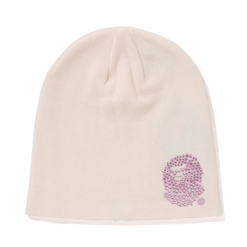베이프 우먼즈 비니 CRYSTAL APE HEAD BEANIE 1L80-281-001 - 상세 이미지 4