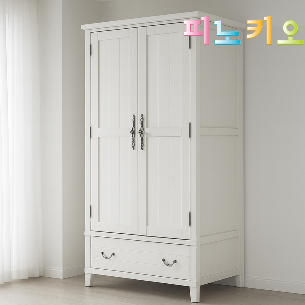 피노키오 프로방스 옷장(이불장겸용) 화이트 - 상품 이미지