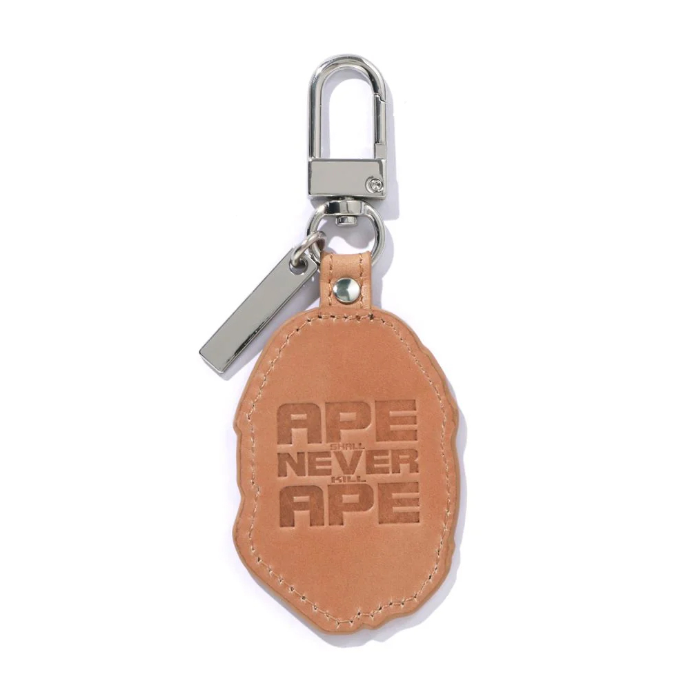 베이프 키체인 APE HEAD LEATHER KEYCHAIN 1L80-182-002 - 상세 이미지 2