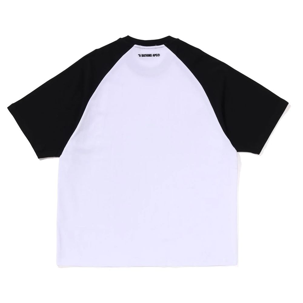 베이프 반팔티 ONE POINT RELAXED FIT RAGLAN TEE 1L80-109-306 - 상세 이미지 3