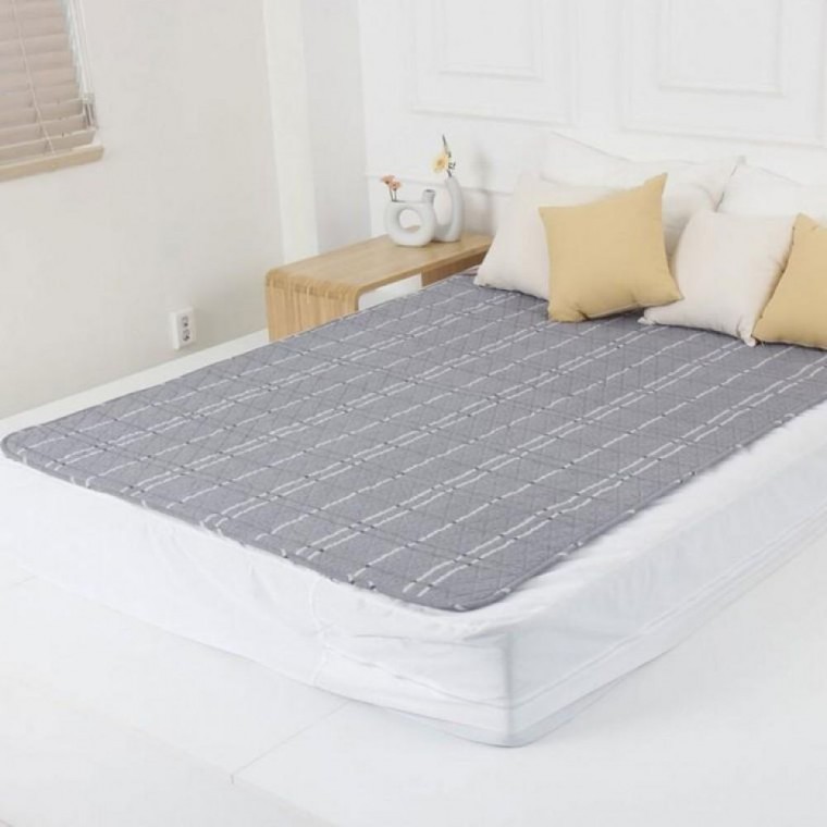 코지아 EMF 탄소 전기요 체크라이프 싱글 1인용 전기매트 온열장판 캠핑 차박 난방 전자파차단