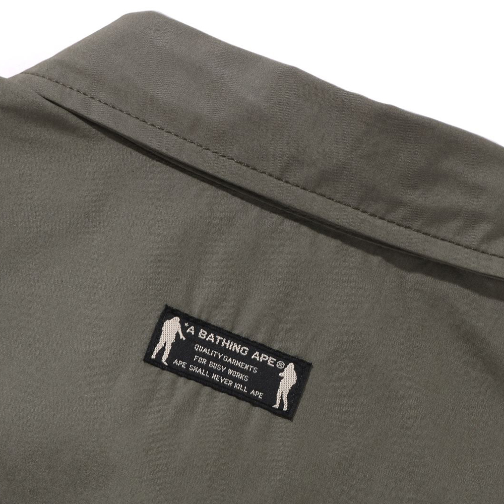 베이프 자켓 BATHING APE LOGO MILITARY LS SHIRT 1L80-131-301 - 상세 이미지 5
