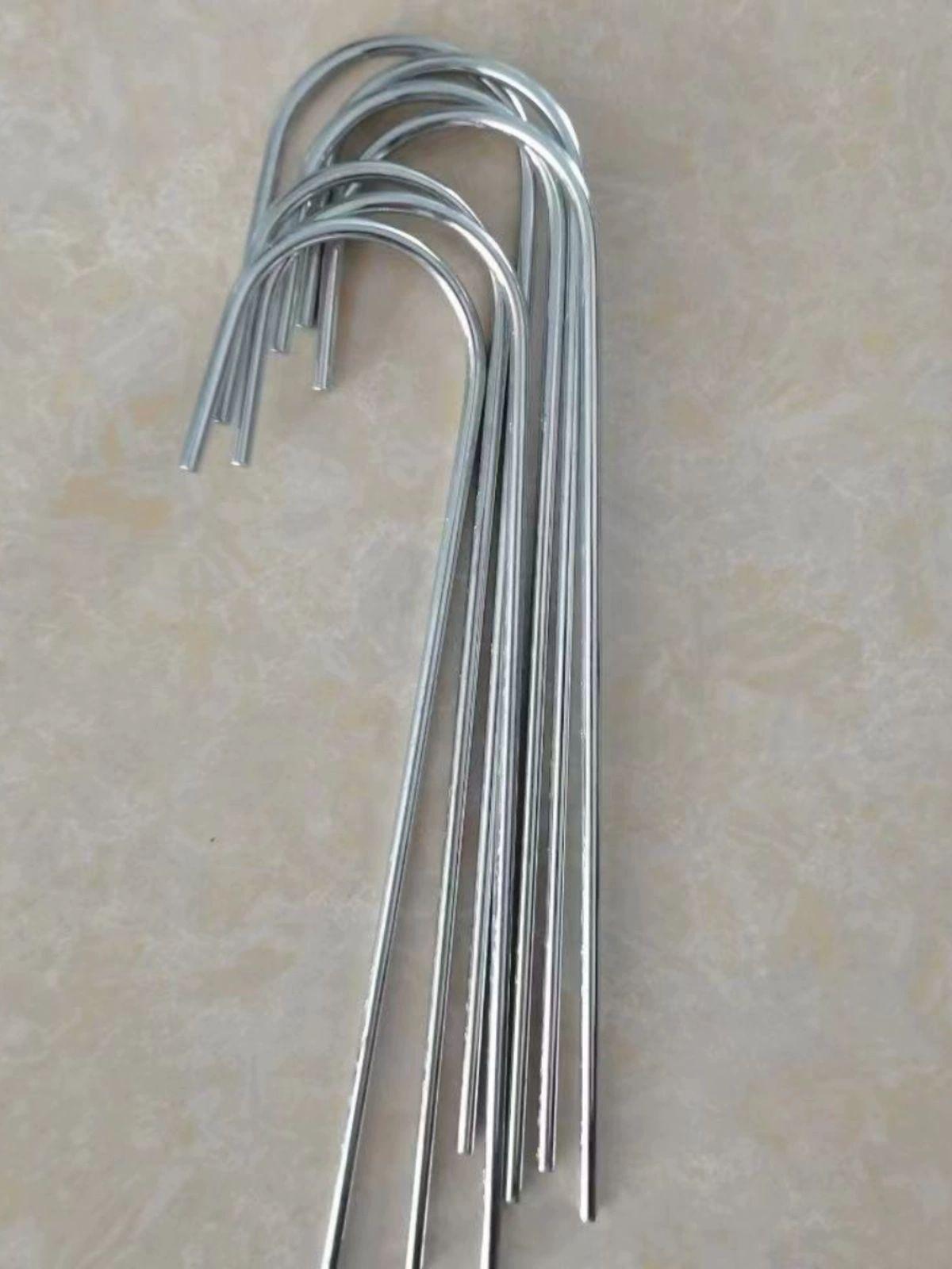 야자매트 쇠말뚝 산책로 등산로 핀박기 굵기 고정 야외 5mm 폭 4cm 20cm 100개 - 상세 이미지 4