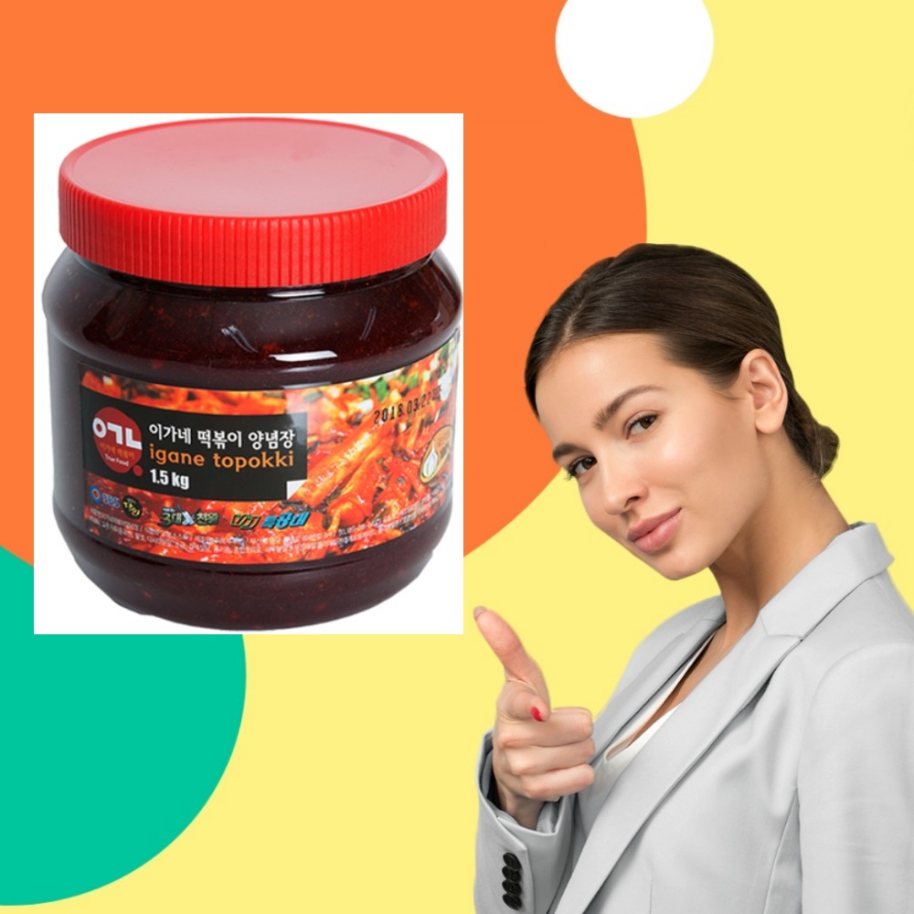 이가네 떡볶이 양념장 1.5kg 오리지널 - 상품 이미지