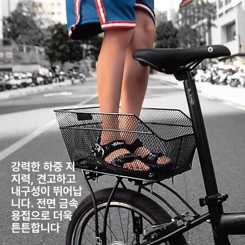 전기자전거바구니 애완 후면짐받이 선반 방수 자전거 후미 바구니 그물망포함 - 상세 이미지 4