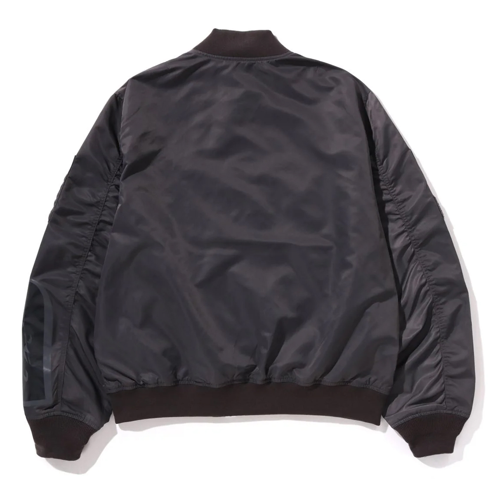 베이프 자켓 TONAL CHAIN STITCH SHARK BOMBER JACKET 1L80-140-313 - 상세 이미지 3