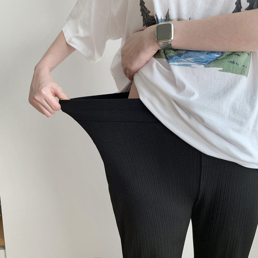 사계절 임부 플리츠팬츠 부츠컷 와이드팬츠 슬랙스 임산부 바지 임부복 바지 만삭 빅사이즈 - 상세 이미지 4