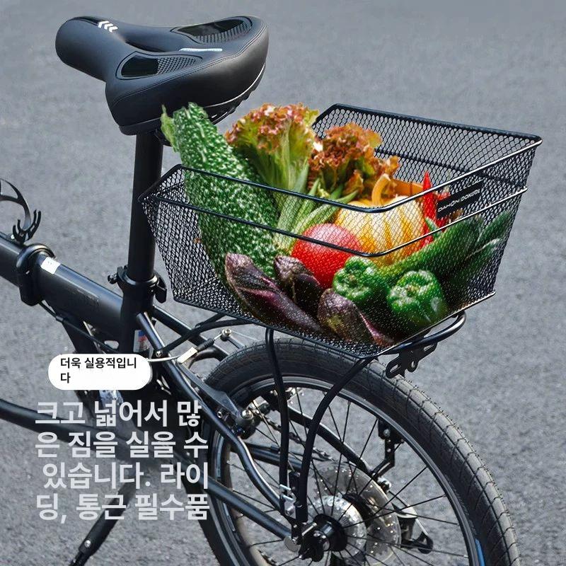 전기자전거바구니 애완 후면짐받이 선반 방수 자전거 후미 바구니 그물망포함 - 상세 이미지 3