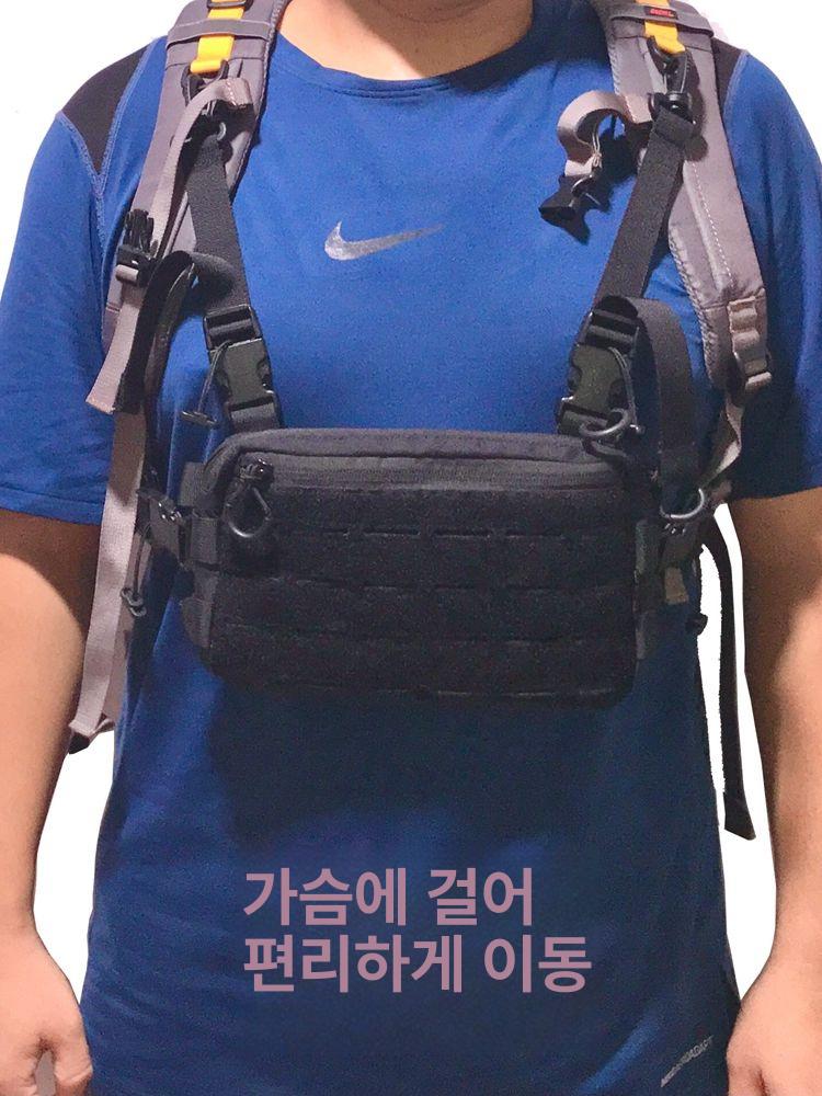 확장밴드 버클 바다 배낚시 체스트 방수 액세서리 태클 후크형 암 잠금 상단 확장벨트 블랙 - 상세 이미지 4