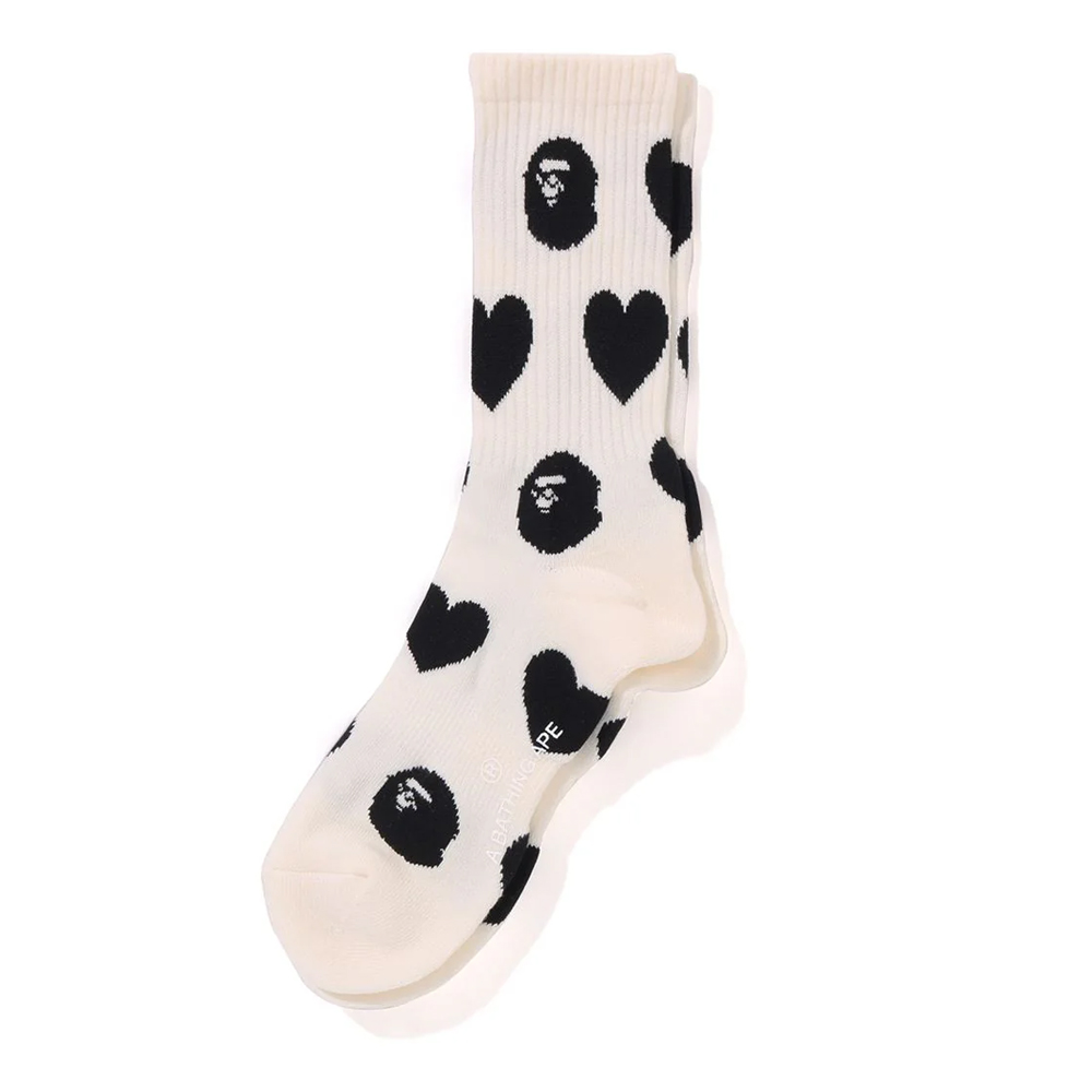 베이프 우먼즈 양말 I LOVE MONOGRAM SOCKS 1L80-284-002 - 상세 이미지 3