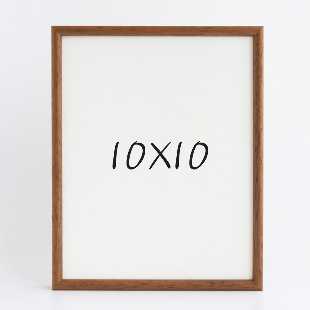 프리미엄 라운드 원목액자 웨딩액자 그림 포스터 프레임 인테리어 10x10 254x254mm, 오크 - 메인 이미지