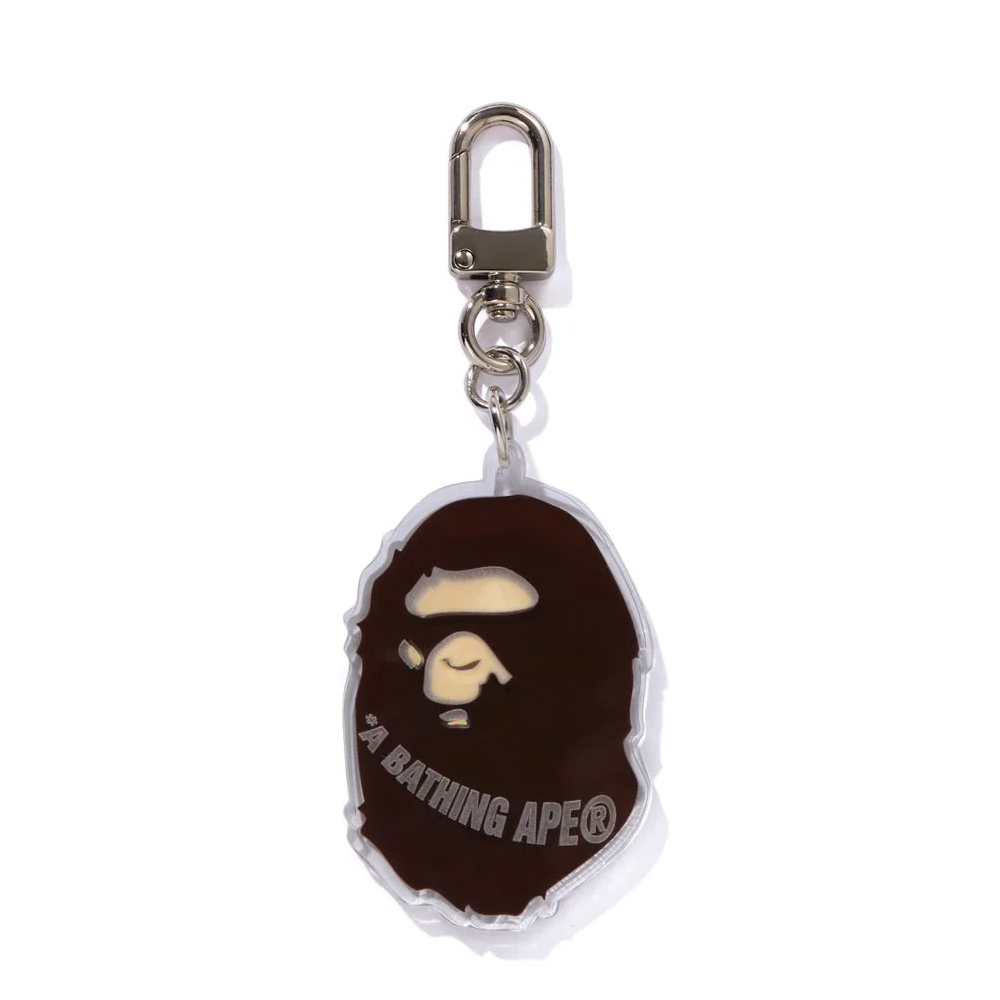 베이프 키체인 APE HEAD ACRYLIC KEYCHAIN 1L80-182-008 - 메인 이미지