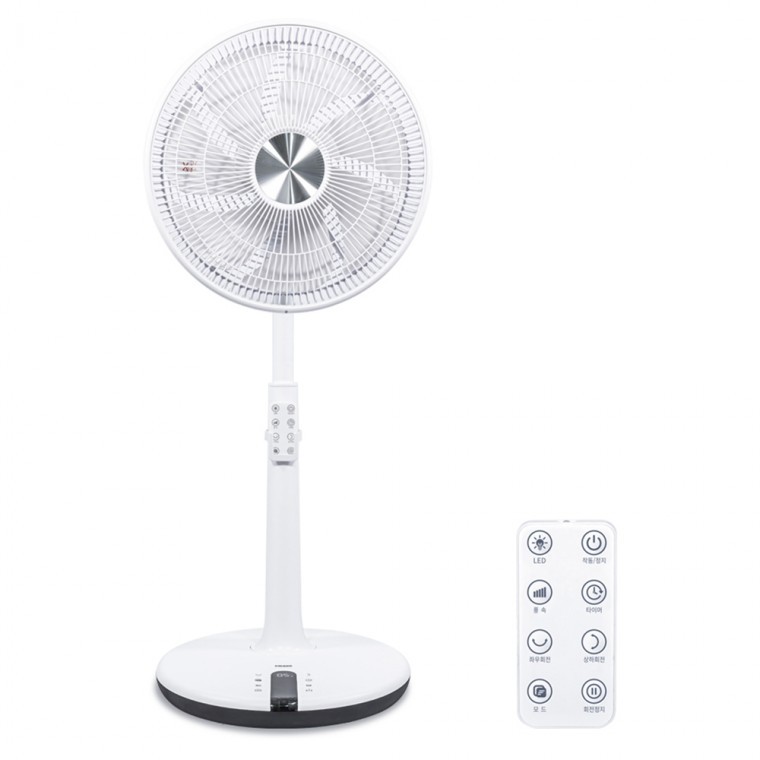 KC 회전식 좌석용 선풍기 14인치 12엽 이중날개 BLDC 저소음 리모컨 - 상품 이미지