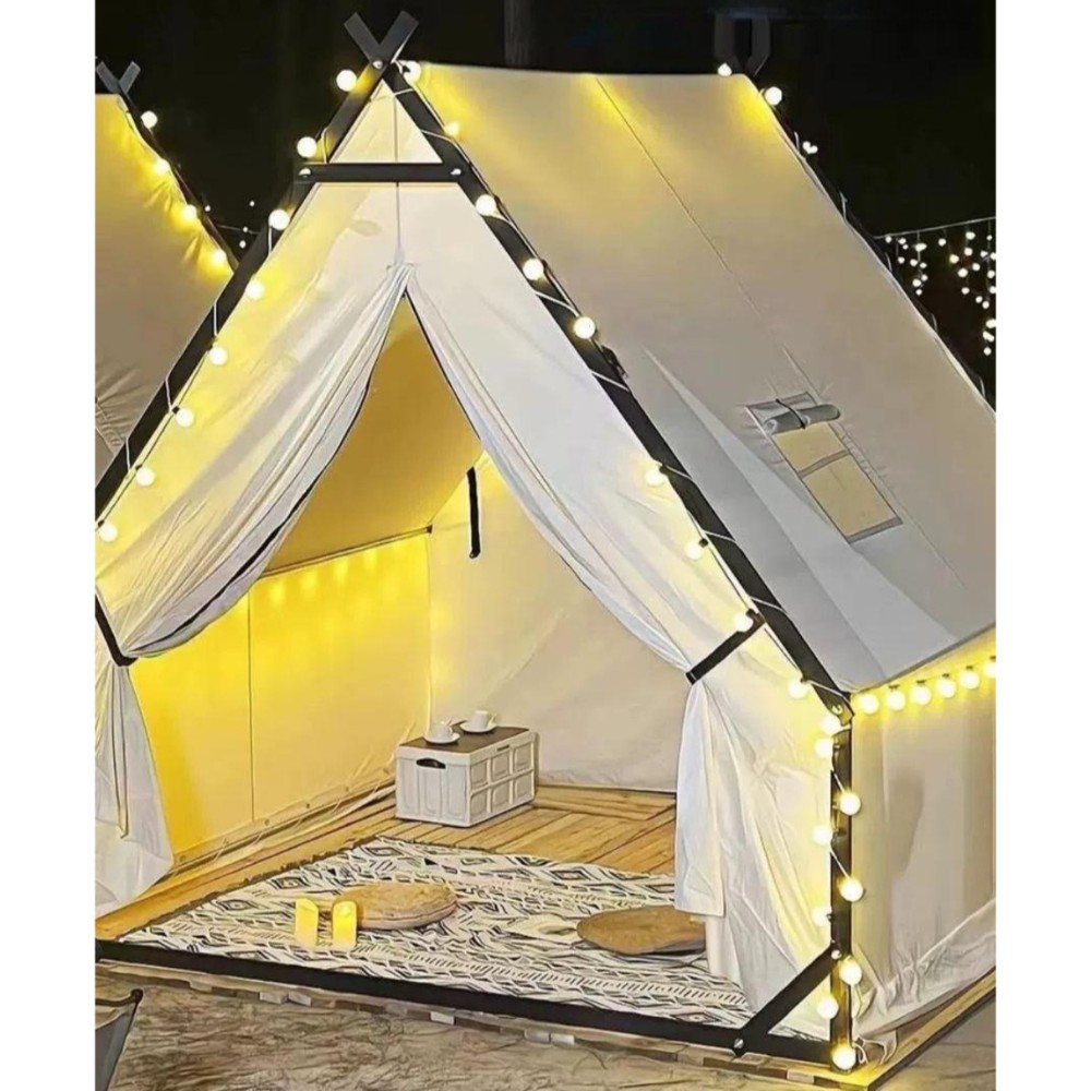 삼각 오두막텐트 테라스 이글루 카페 글램핑 여행 그늘막 2x2 블랙 사각강