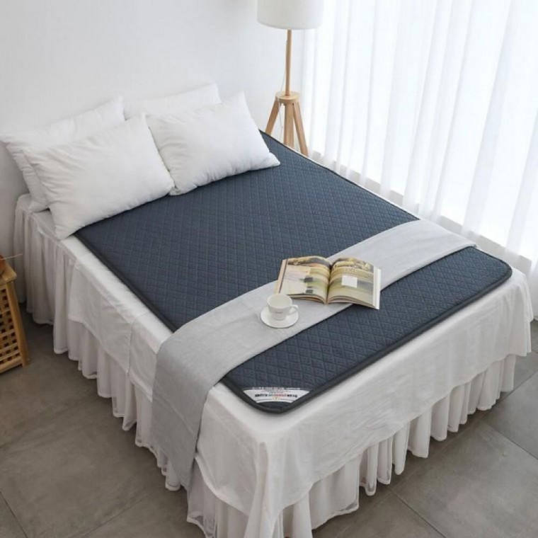 코지아 EMF 탄소매트 모던네이비 더블 2인용 전기매트 침대 온열 캠핑 차박 난방 전자파차단 장판