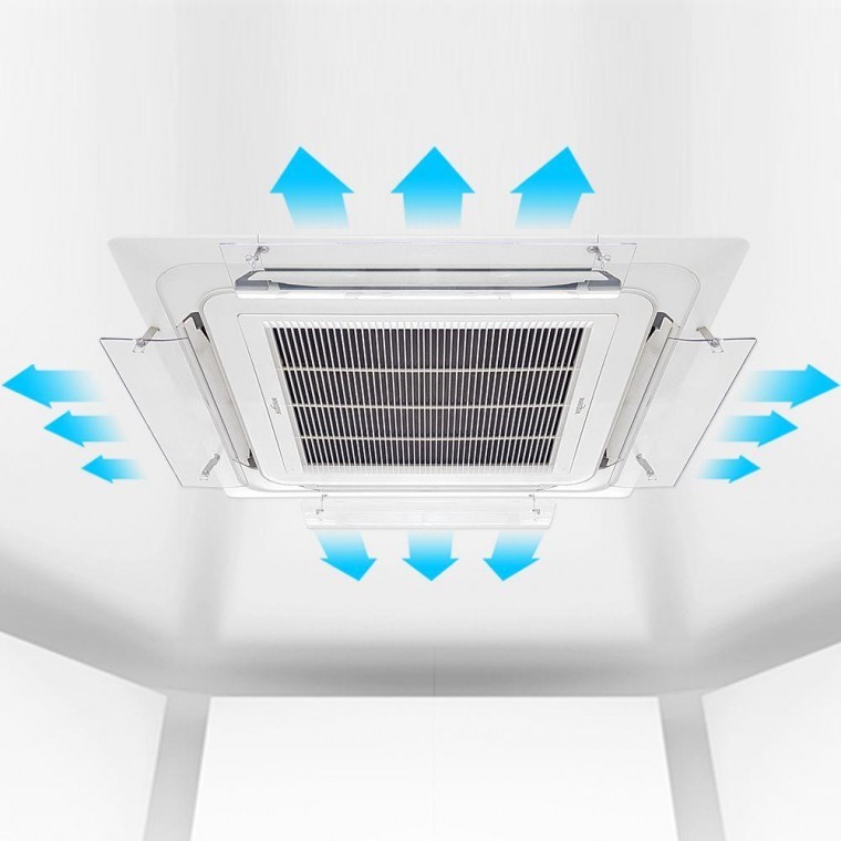 에어컨바람막이 천장형 4way 4개set 시스템에어컨커버