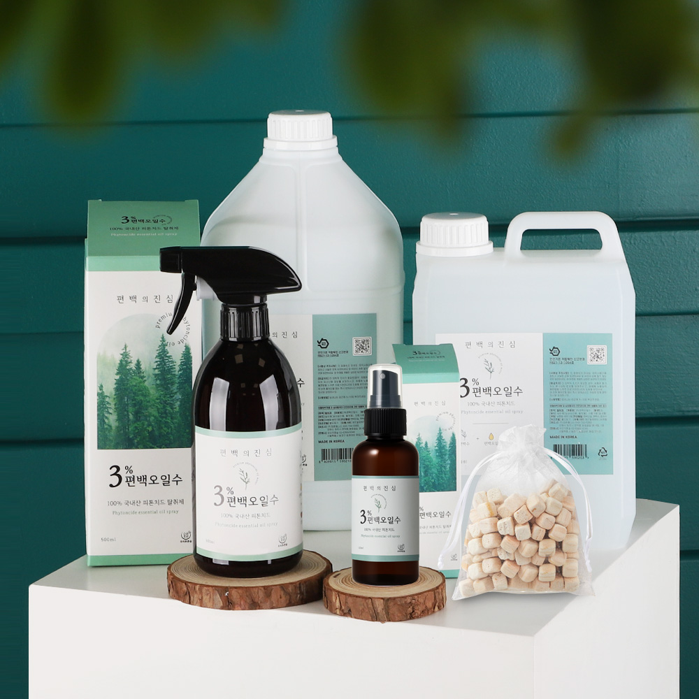 3%편백오일수 새집증후군 제거 방법 피톤치드 편백수 베이크아웃 새차 새가구 포름알데히드 냄새 제거제 셀프 스프레이