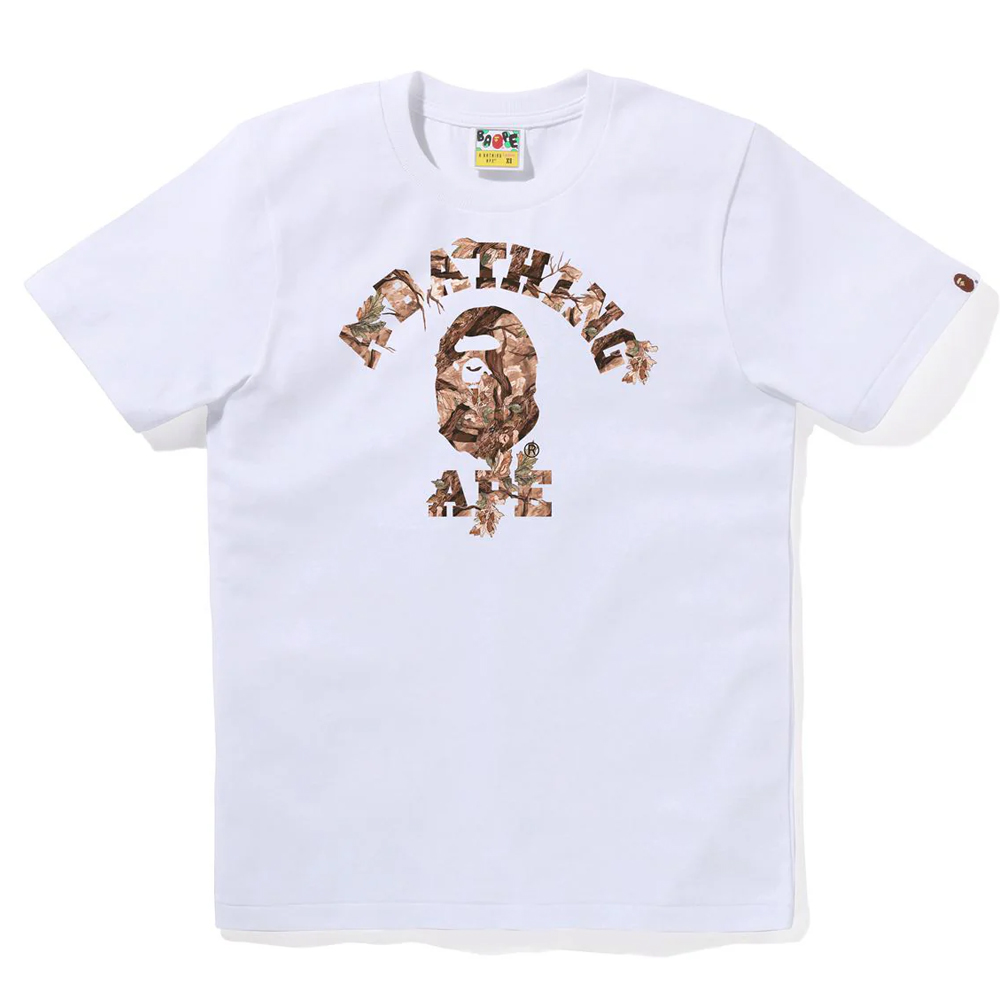 베이프 우먼즈 반팔티 TREE EDGE CAMO COLLEGE TEE 1L80-210-030 - 메인 이미지
