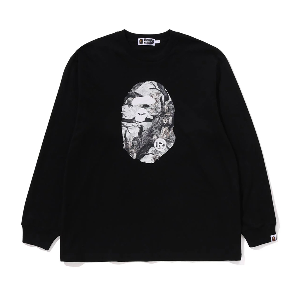 베이프 긴팔티 TREE EDGE CAMO APE HEAD RELAXED FIT LS TEE 1L80-111-305 - 메인 이미지