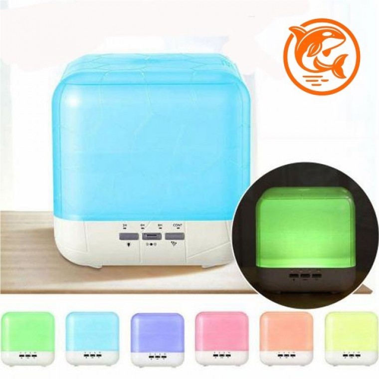 무드등 아로마 가습기 디자인 큐브형 공기정화 기기