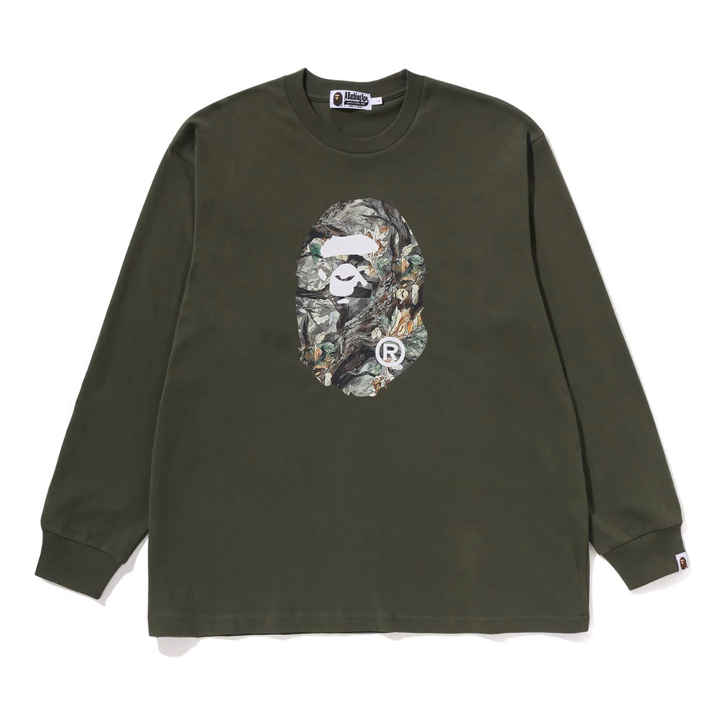 베이프 긴팔티 TREE EDGE CAMO APE HEAD RELAXED FIT LS TEE 1L80-111-305 - 상세 이미지 2