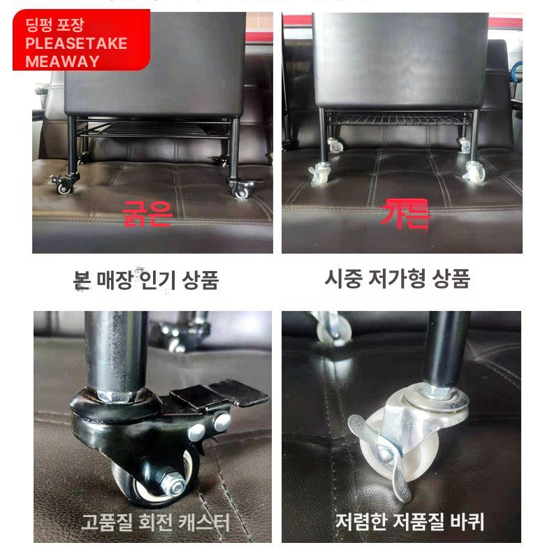 이동식 시식다이 시음대 마트 가판대 투명 아크릴 행사용 랙 판촉 코너 단일 아크릴 커버 - 상세 이미지 4