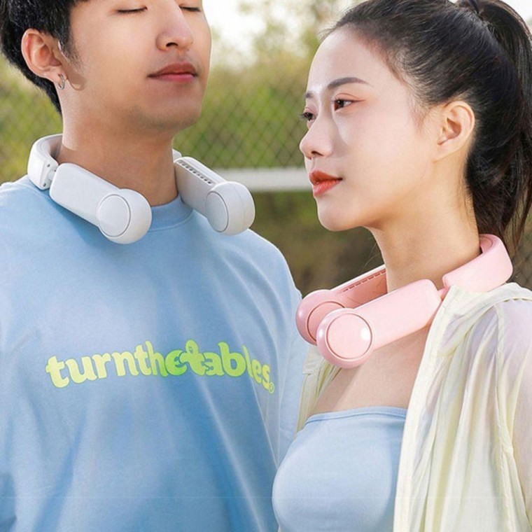 자유로운 양손 시원한 대용량 무선 냉각 넥 선풍기