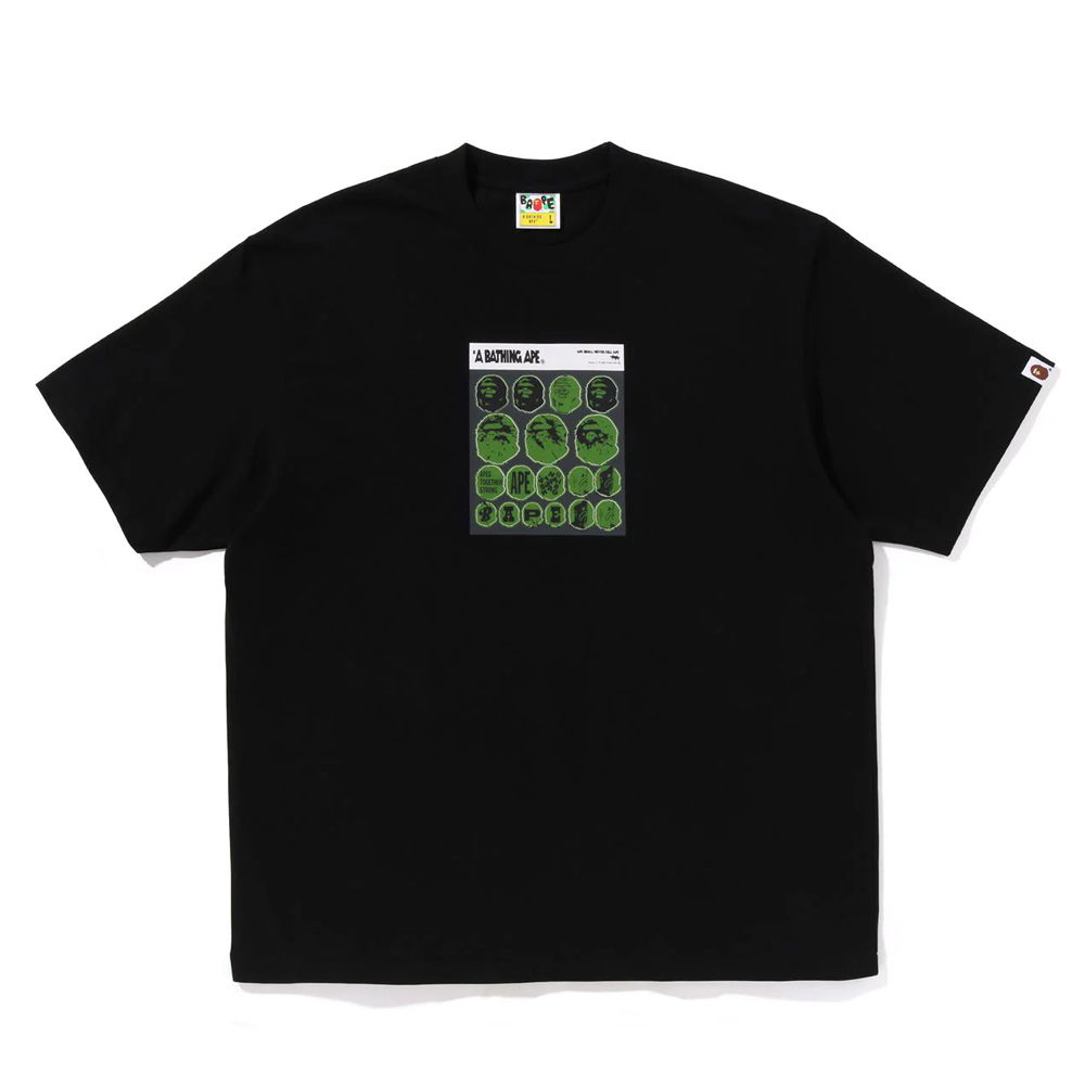 베이프 반팔티 STICKER GRAPHIC RELAXED FIT TEE 1L80-110-319 - 메인 이미지