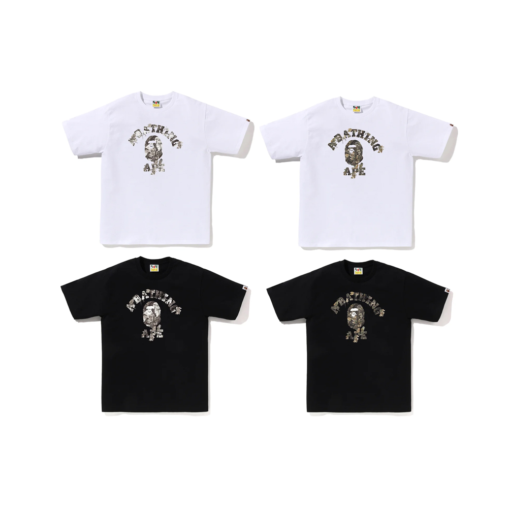 베이프 반팔티 TREE EDGE CAMO COLLEGE TEE 1L80-110-030 - 상세 이미지 5