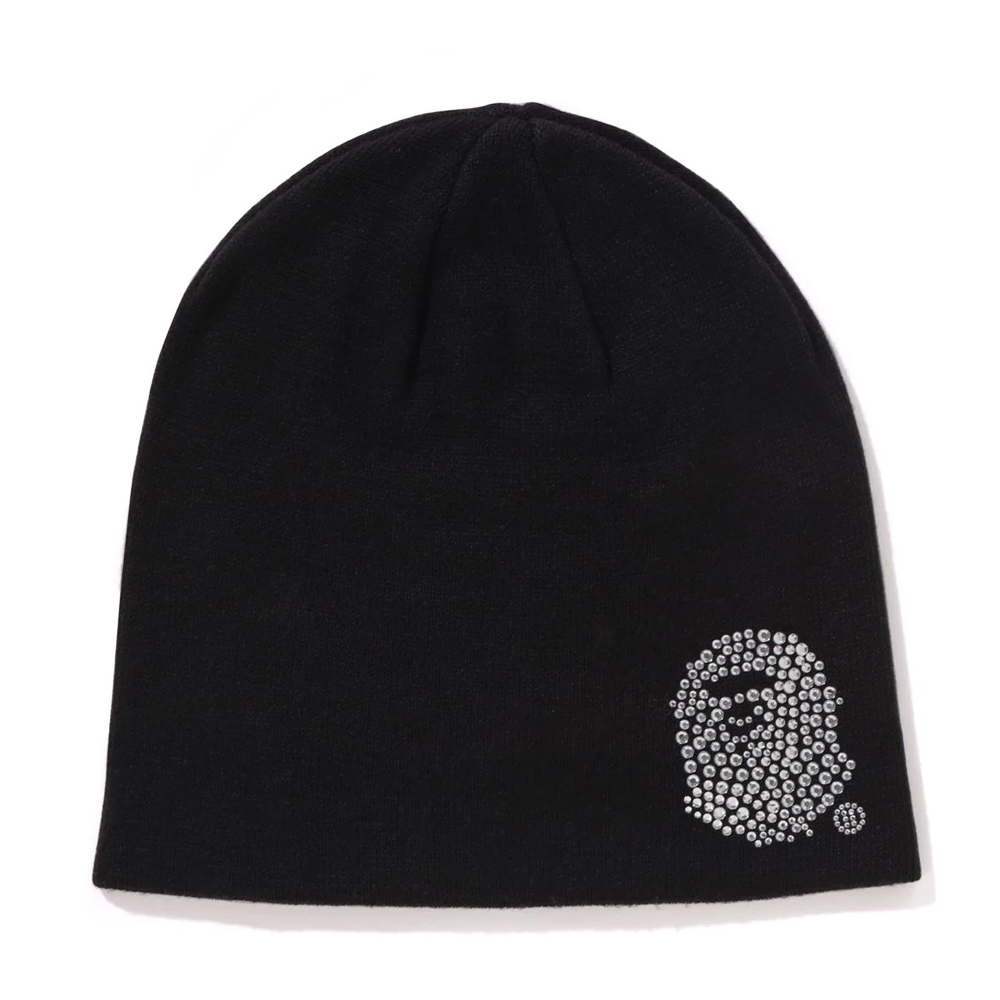 베이프 우먼즈 비니 CRYSTAL APE HEAD BEANIE 1L80-281-001 - 메인 이미지