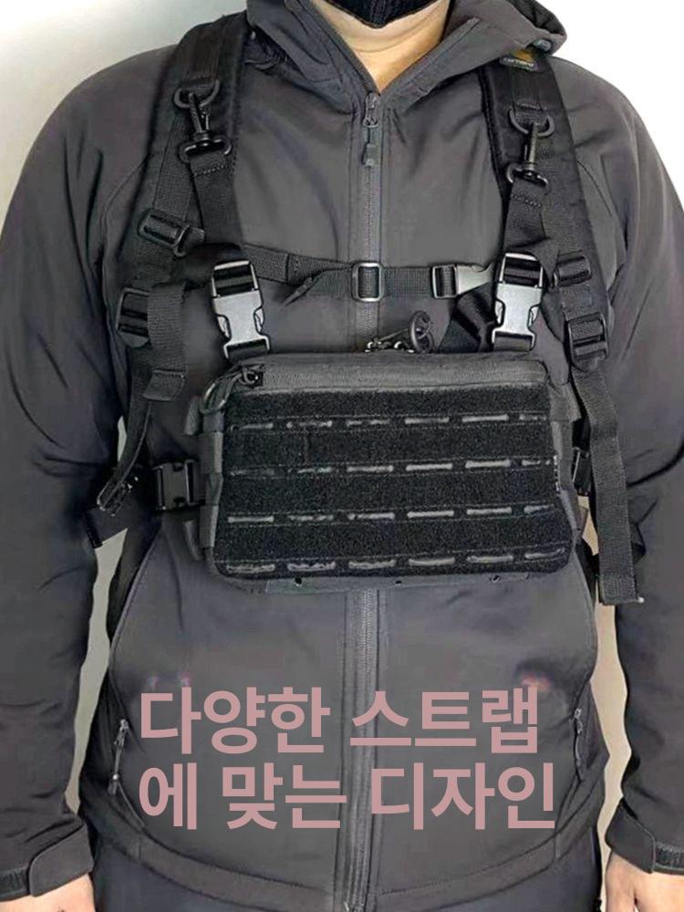 확장밴드 버클 바다 배낚시 체스트 방수 액세서리 태클 후크형 암 잠금 상단 확장벨트 블랙 - 상세 이미지 5