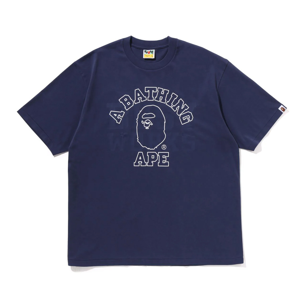 베이프 반팔티 COLLEGE RELAXED FIT TEE 1 1L80-110-328 - 상세 이미지 2