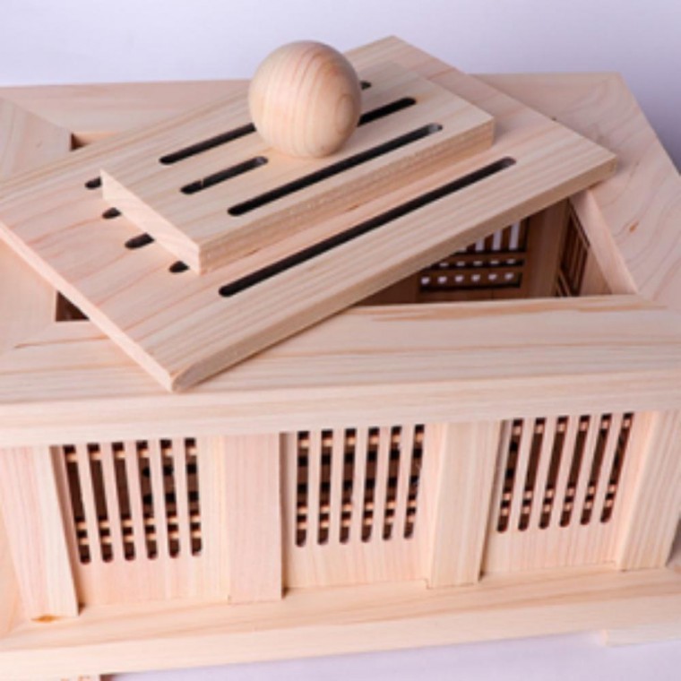 국산 편백나무 격자무늬 증발식 자연기화식 가습기