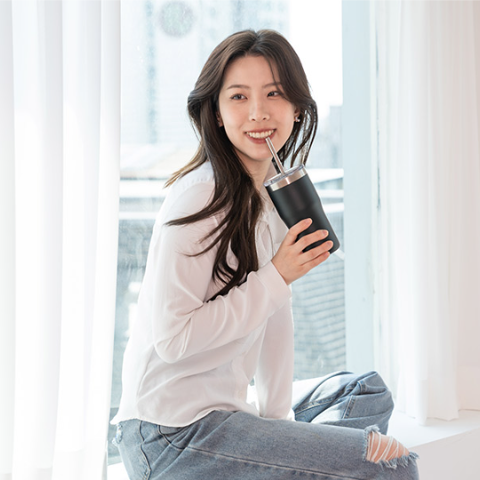 스텐텀블러 500ml 이중단열 보온보냉 스텐물병 빨대텀블러 - 상세 이미지 5