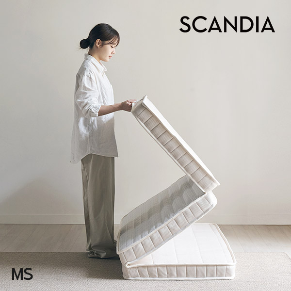 스칸디아 몰리 미니포켓 스프링 접이식 토퍼 매트리스(MS)