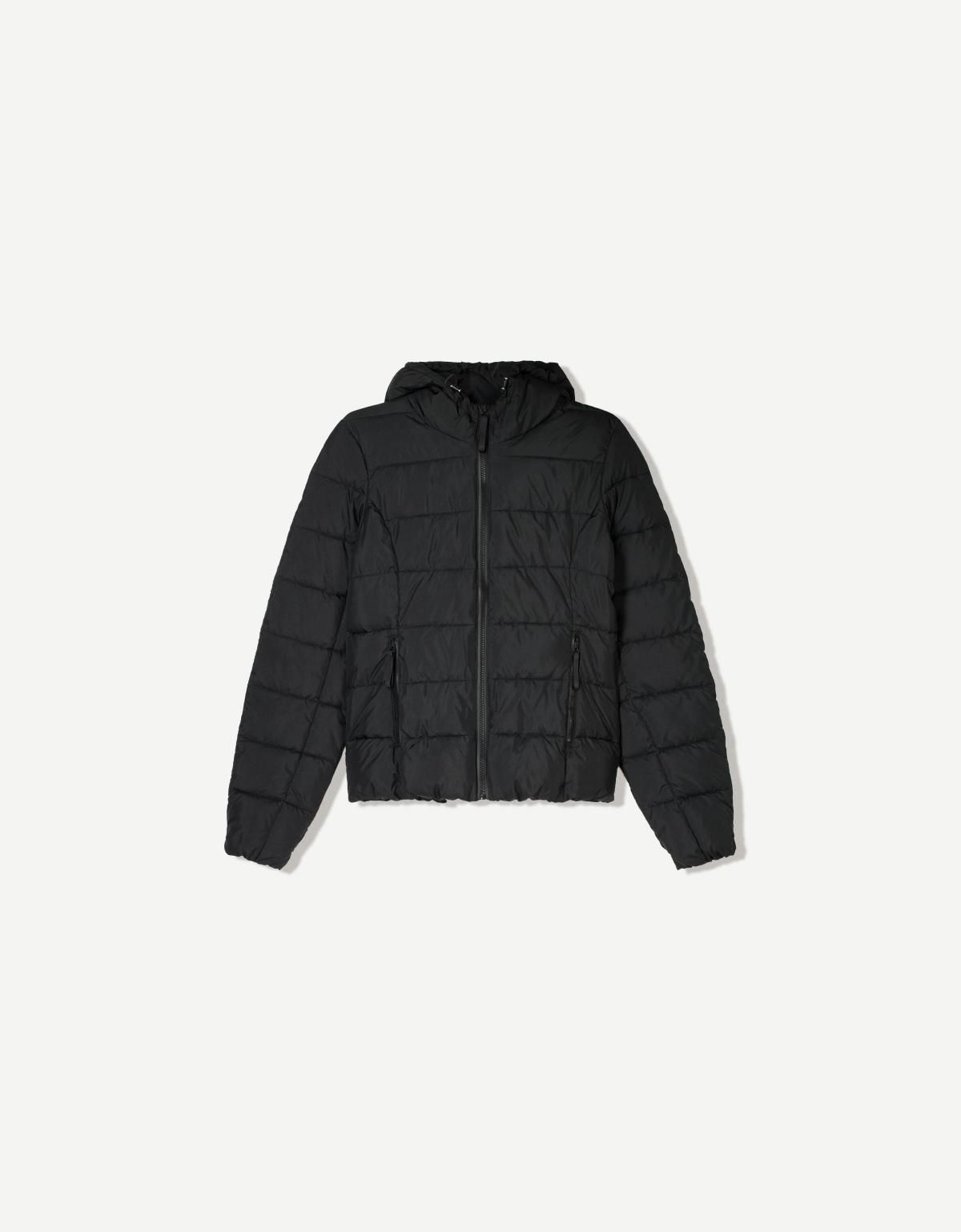 버쉬카 라이트 경량 패딩 후드 숏패딩 1441/701 BLACK - 상품 이미지